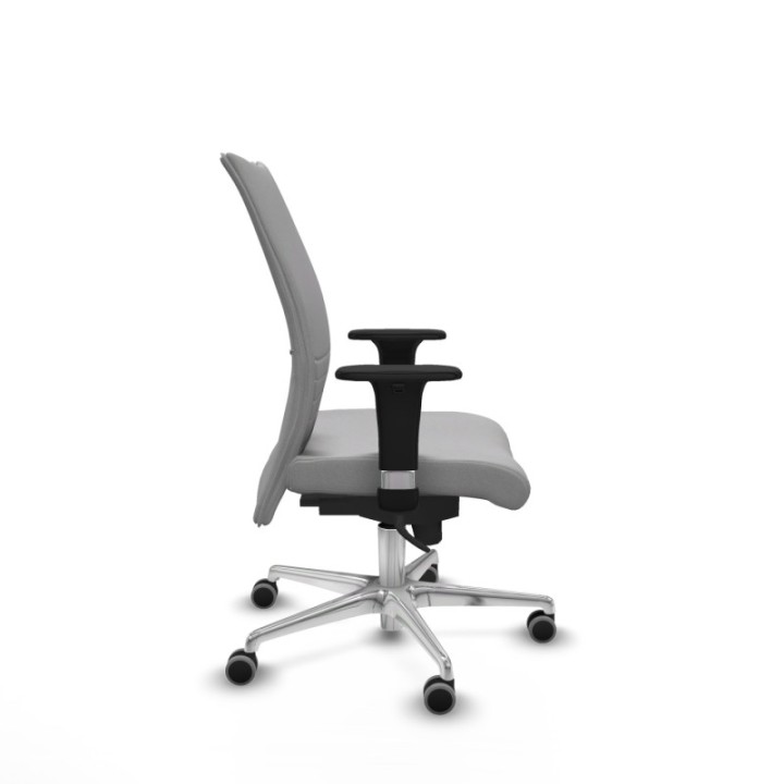 Albacete confidente sincro bali gris claro brazos 1D base aluminio ruedas 65mm engomadas