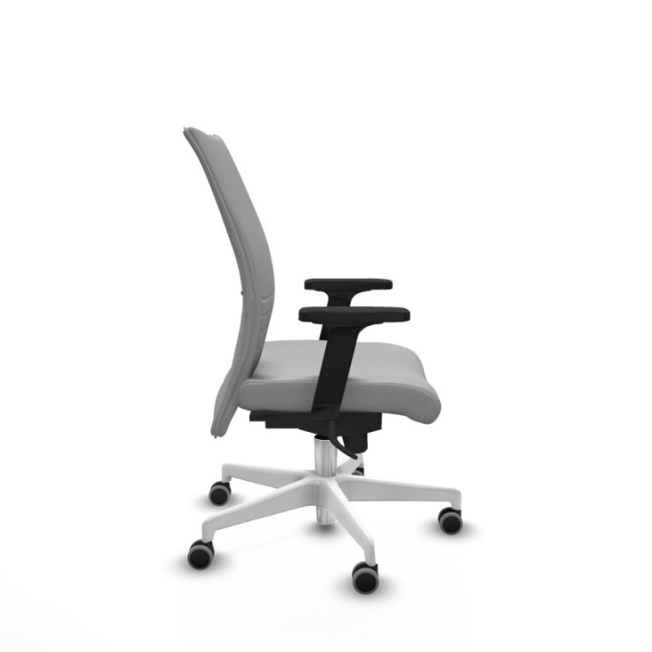 Albacete confidente sincro bali gris claro brazos 2D base blanca ruedas 65mm engomadas