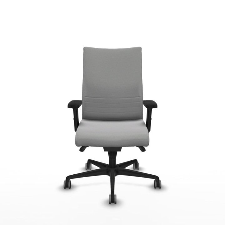 Albacete confidente sincro bali gris claro brazos 2D base nailon ruedas 65mm engomadas