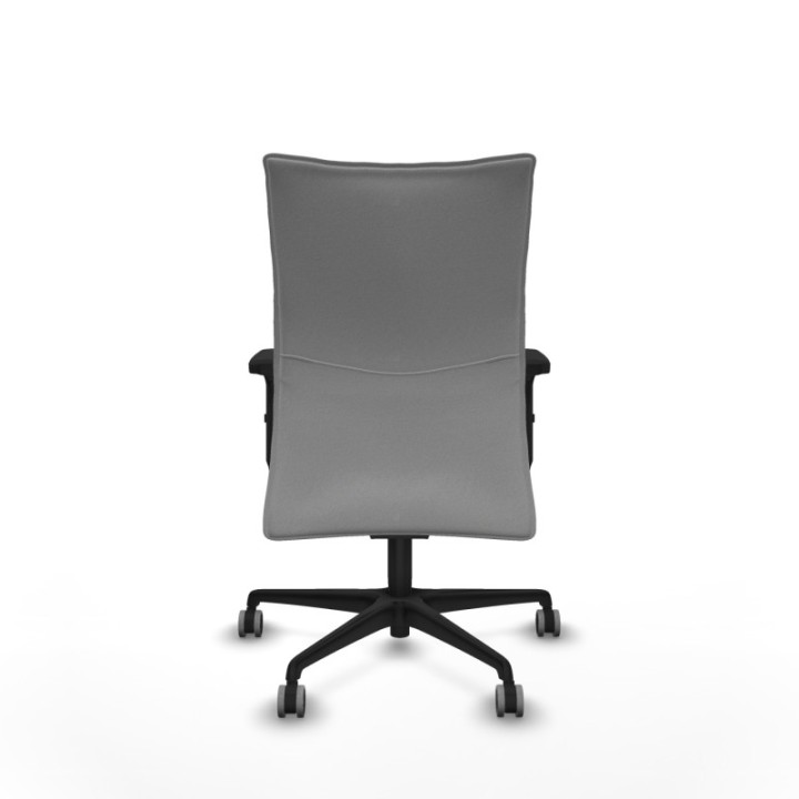 Albacete confidente sincro bali gris claro brazos 2D base nailon ruedas 65mm engomadas