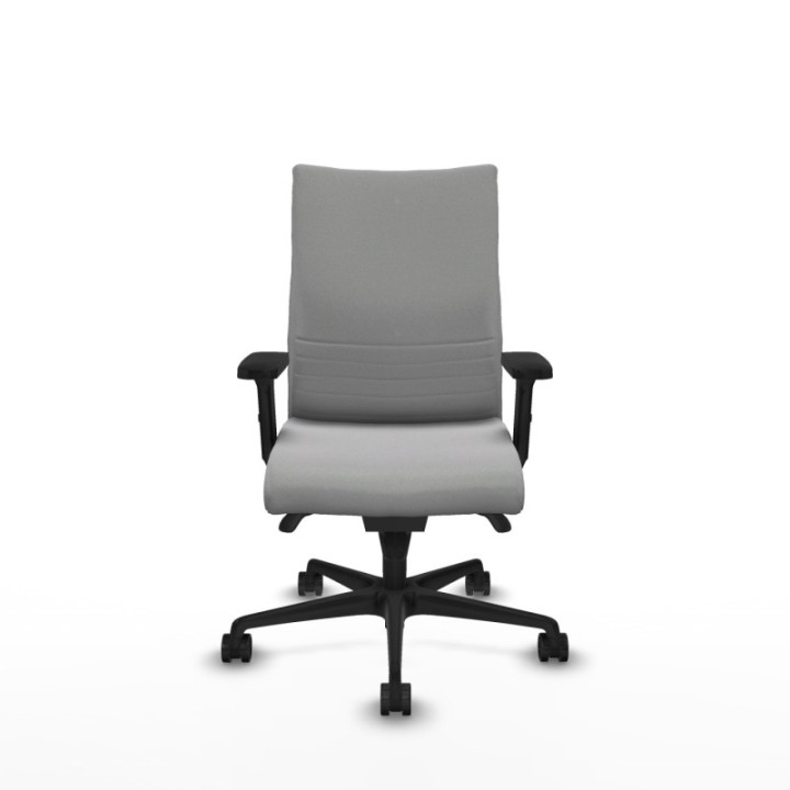 Albacete confidente sincro bali gris claro brazos 2D base nailon ruedas 65 mm nailon