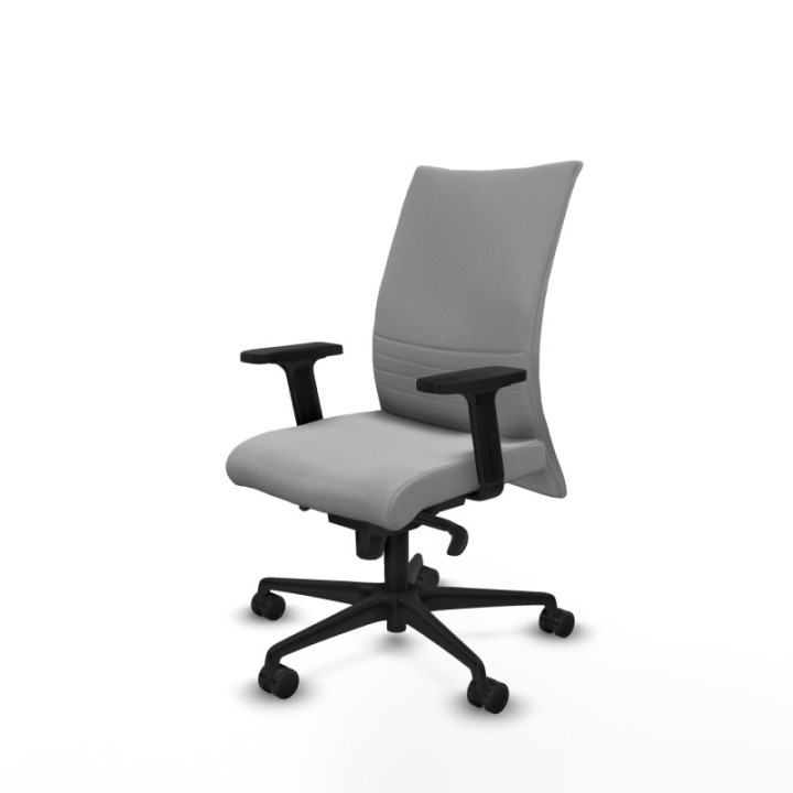 Albacete confidente sincro bali gris claro brazos 2D base nailon ruedas 65 mm nailon