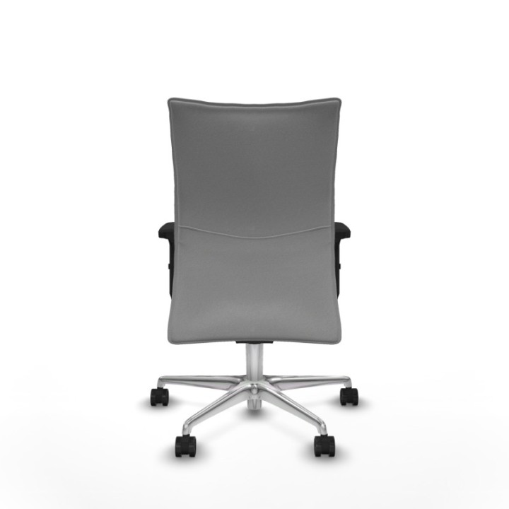 Albacete confidente sincro bali gris claro brazos 2D base aluminio ruedas 65 mm nailon