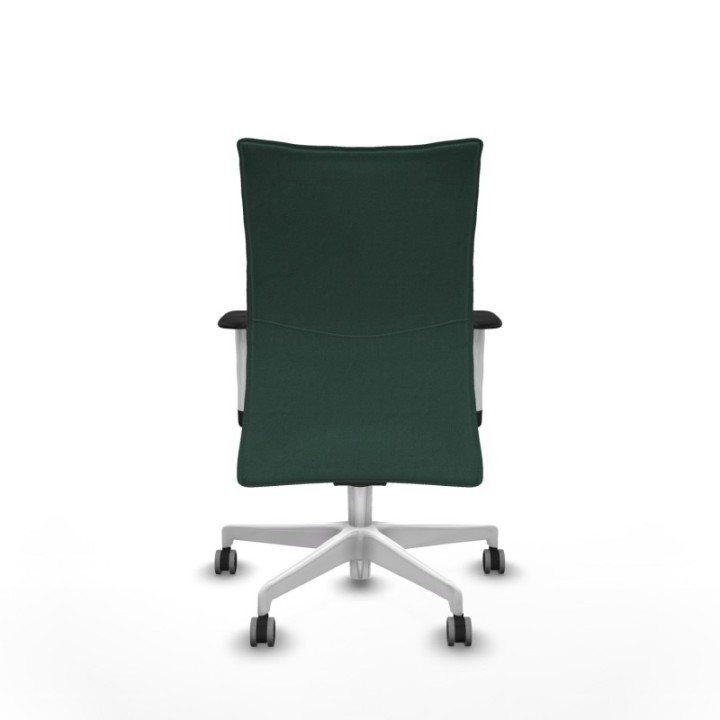 Albacete confidente sincro bali verde botella brazos 1D blancos base blanca ruedas 65mm engomadas