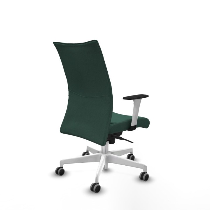 Albacete confidente sincro bali verde botella brazos 1D blancos base blanca ruedas 65mm engomadas