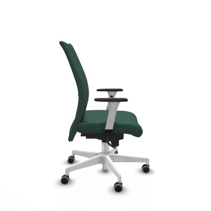 Albacete confidente sincro bali verde botella brazos 1D blancos base blanca ruedas 65mm engomadas