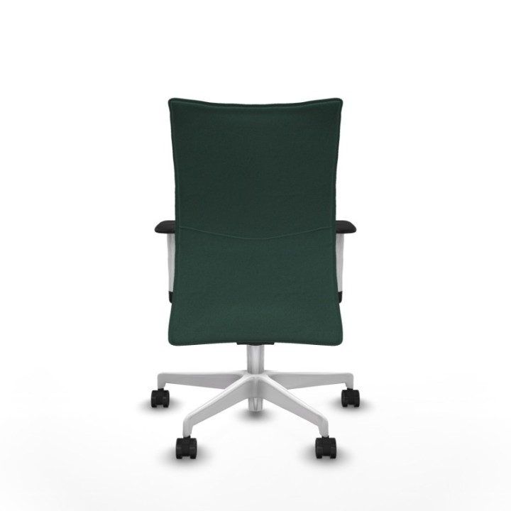 Albacete confidente sincro bali verde botella brazos 1D blancos base blanca ruedas 65 mm nailon