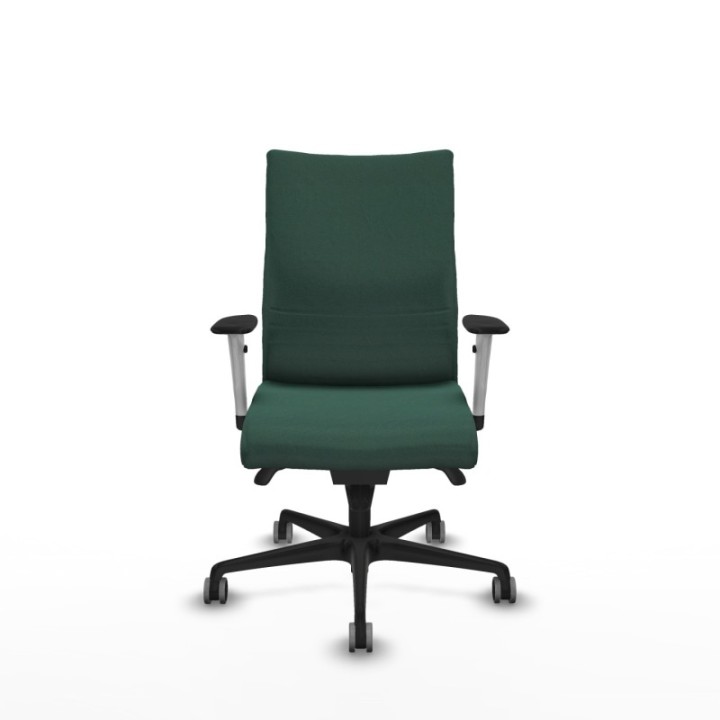 Albacete confidente sincro bali verde botella brazos 1D blancos base nailon ruedas 65mm engomadas