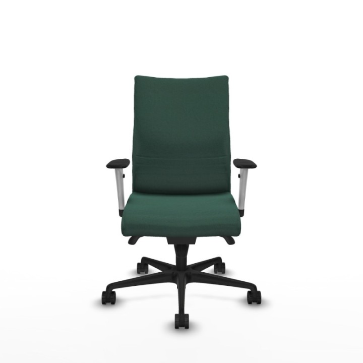 Albacete confidente sincro bali verde botella brazos 1D blancos base nailon ruedas 65 mm nailon