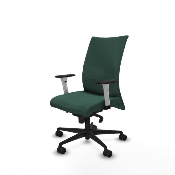 Albacete confidente sincro bali verde botella brazos 1D blancos base nailon ruedas 65 mm nailon