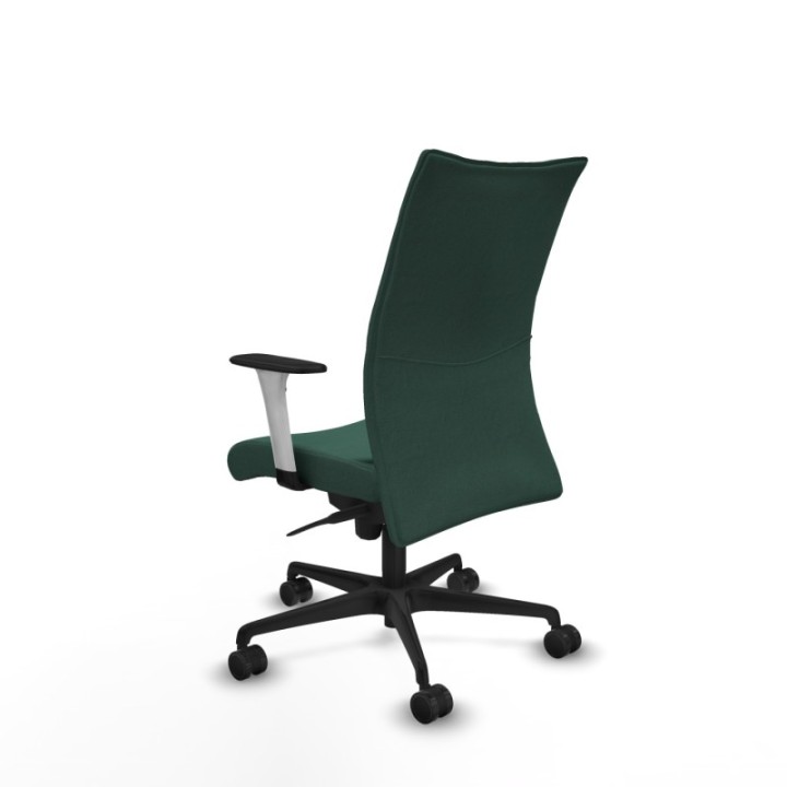 Albacete confidente sincro bali verde botella brazos 1D blancos base nailon ruedas 65 mm nailon