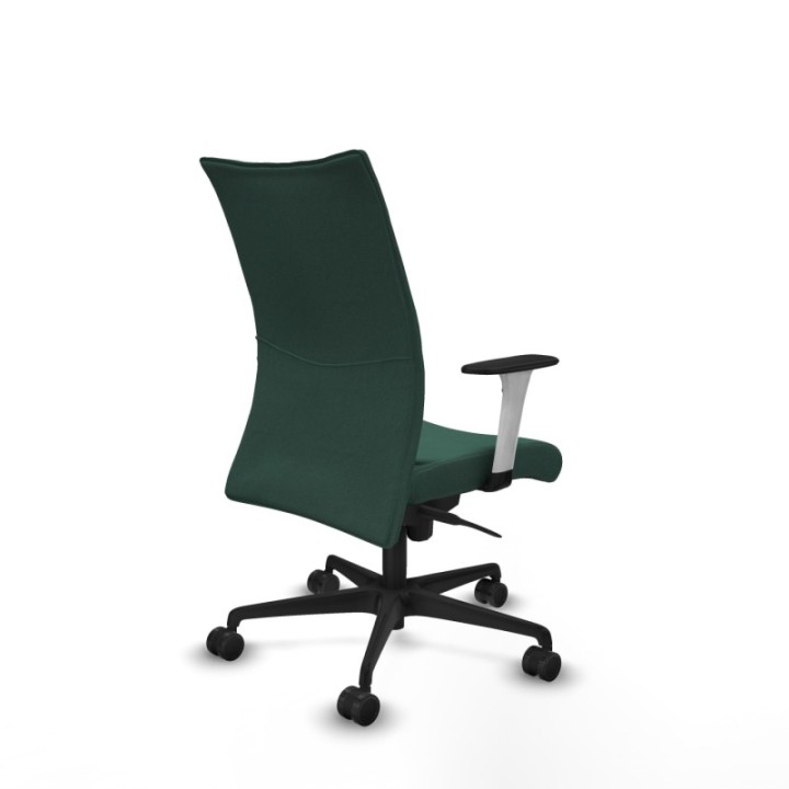 Albacete confidente sincro bali verde botella brazos 1D blancos base nailon ruedas 65 mm nailon