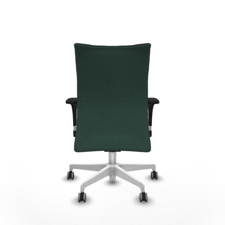 Albacete confidente sincro bali verde botella brazos 1D base blanca ruedas 65mm engomadas