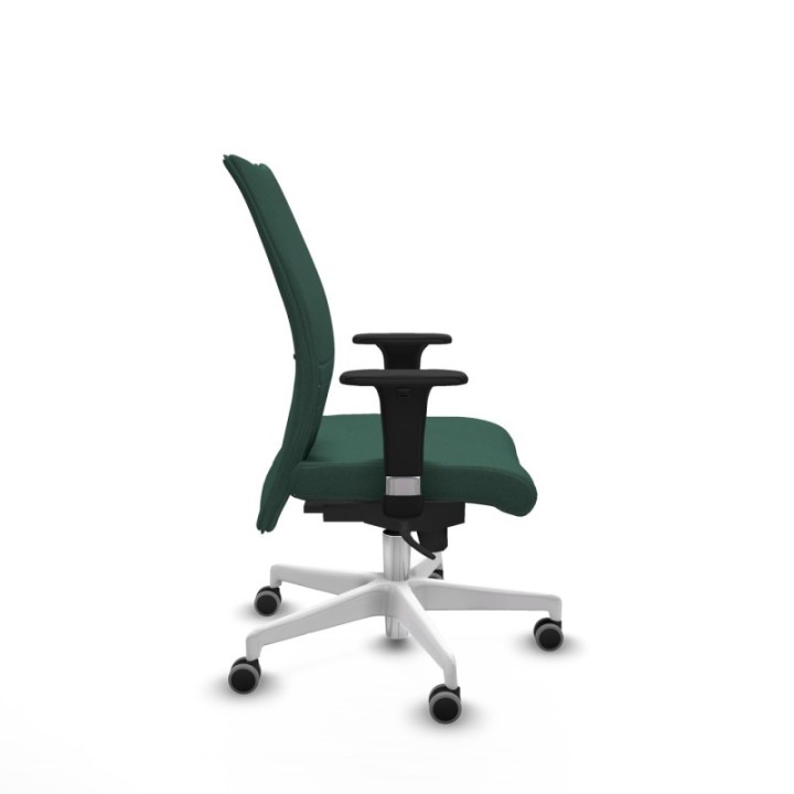 Albacete confidente sincro bali verde botella brazos 1D base blanca ruedas 65mm engomadas