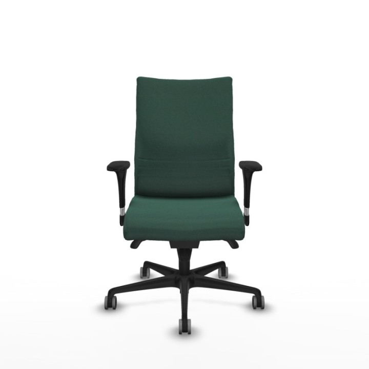 Albacete confidente sincro bali verde botella brazos 1D base nailon ruedas 65mm engomadas