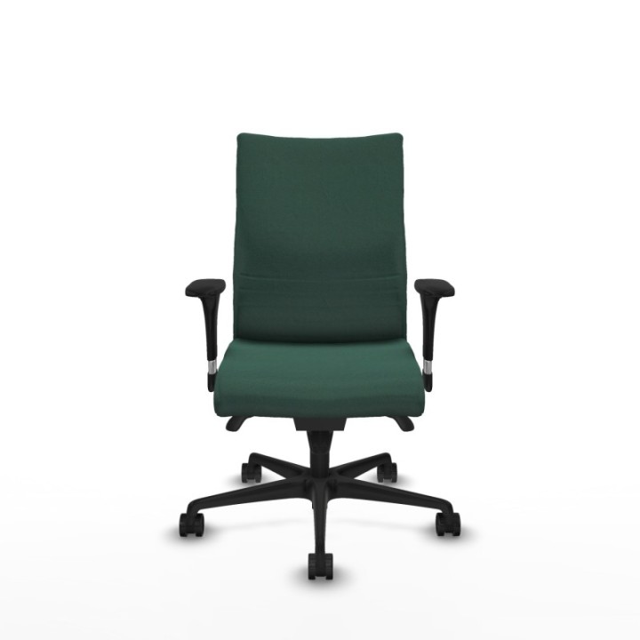 Albacete confidente sincro bali verde botella brazos 1D base nailon ruedas 65 mm nailon