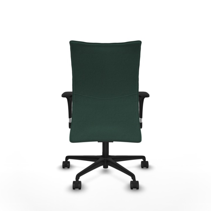 Albacete confidente sincro bali verde botella brazos 1D base nailon ruedas 65 mm nailon