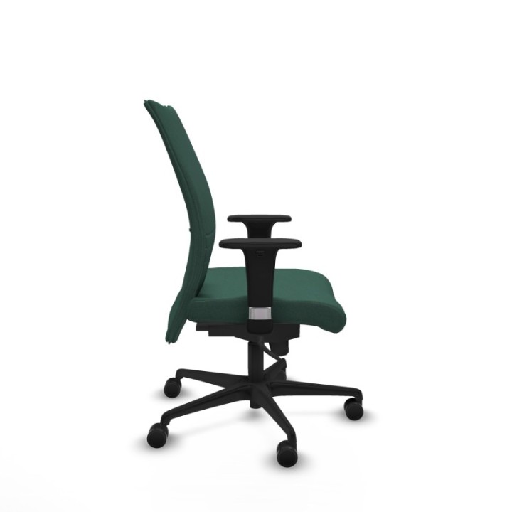 Albacete confidente sincro bali verde botella brazos 1D base nailon ruedas 65 mm nailon