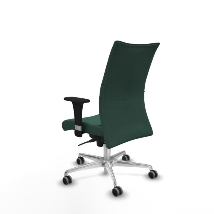 Albacete confidente sincro bali verde botella brazos 1D base aluminio ruedas 65mm engomadas