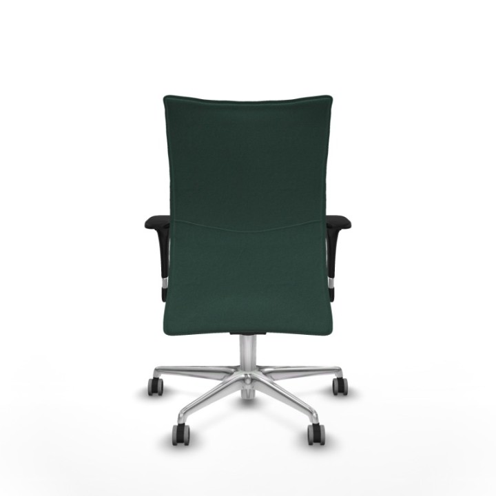 Albacete confidente sincro bali verde botella brazos 1D base aluminio ruedas 65mm engomadas