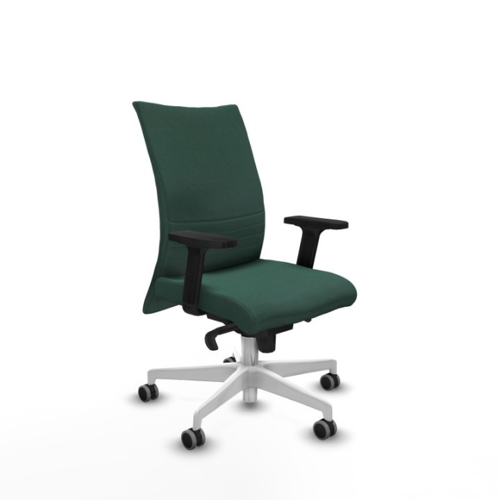 Albacete confidente sincro bali verde botella brazos 2D base blanca ruedas 65mm engomadas