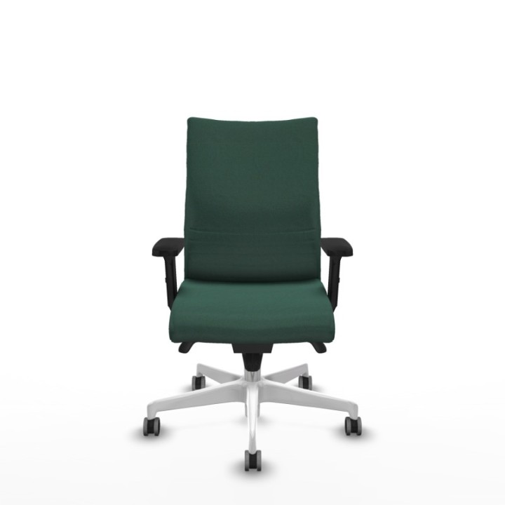 Albacete confidente sincro bali verde botella brazos 2D base blanca ruedas 65mm engomadas