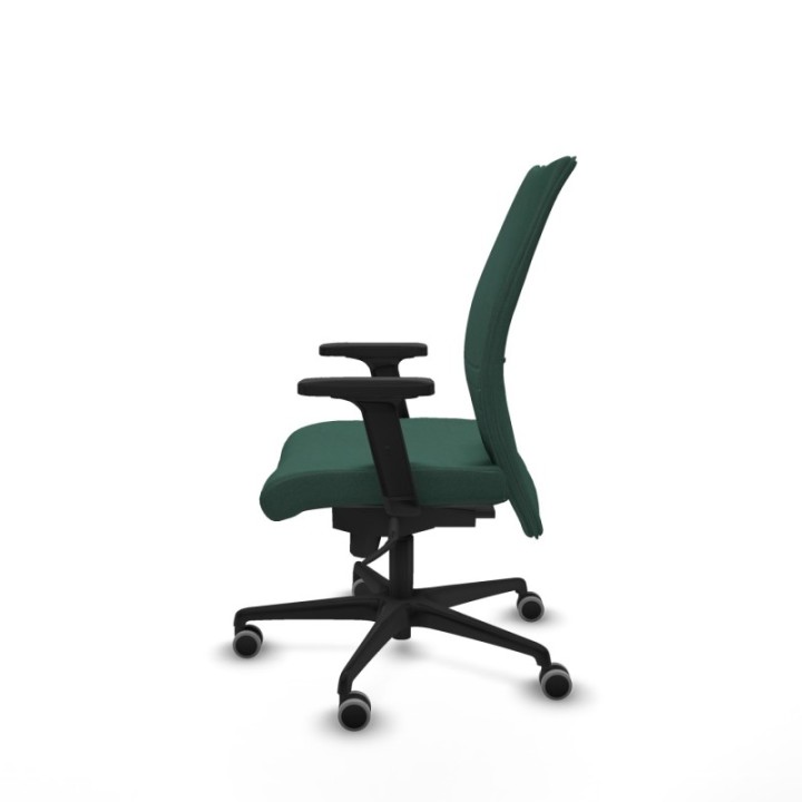 Albacete confidente sincro bali verde botella brazos 2D base nailon ruedas 65mm engomadas