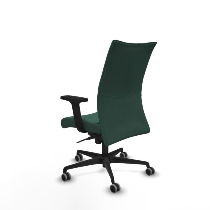 Albacete confidente sincro bali verde botella brazos 2D base nailon ruedas 65mm engomadas