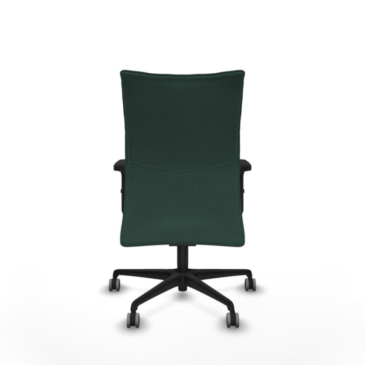 Albacete confidente sincro bali verde botella brazos 2D base nailon ruedas 65mm engomadas