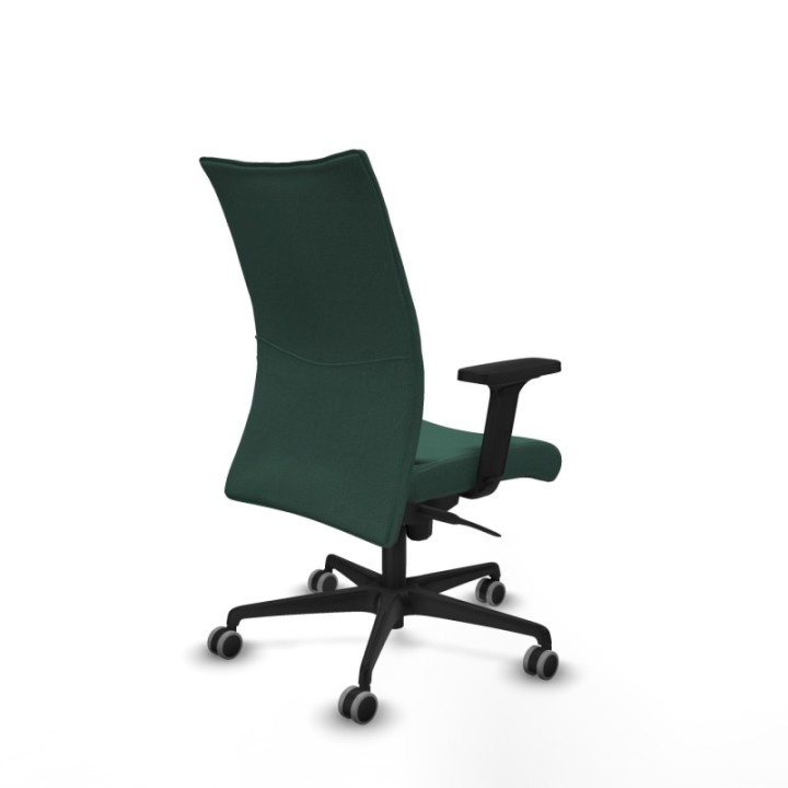 Albacete confidente sincro bali verde botella brazos 2D base nailon ruedas 65mm engomadas