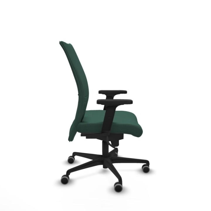 Albacete confidente sincro bali verde botella brazos 2D base nailon ruedas 65mm engomadas