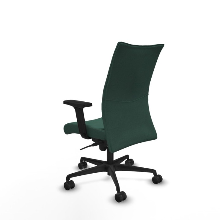 Albacete confidente sincro bali verde botella brazos 2D base nailon ruedas 65 mm nailon