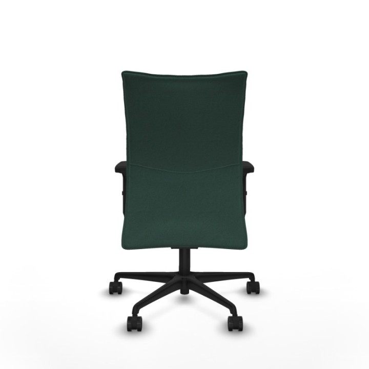 Albacete confidente sincro bali verde botella brazos 2D base nailon ruedas 65 mm nailon