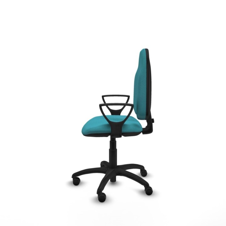 Algarra CP bali turquesa brazos fijos base poliamida ruedas autofrenantes 50mm