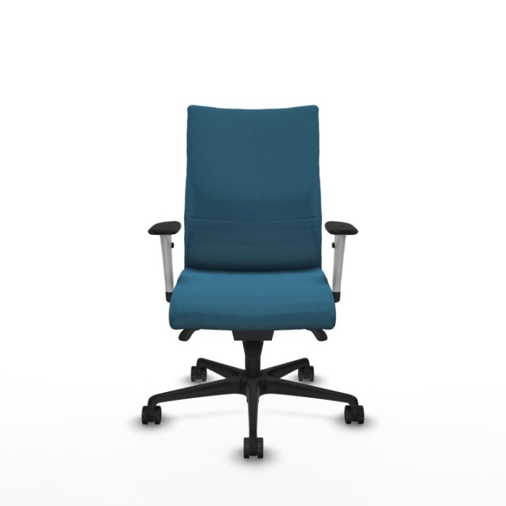 Albacete confidente sincro bali verde petroleo brazos 1D blancos base nailon ruedas 65 mm nailon