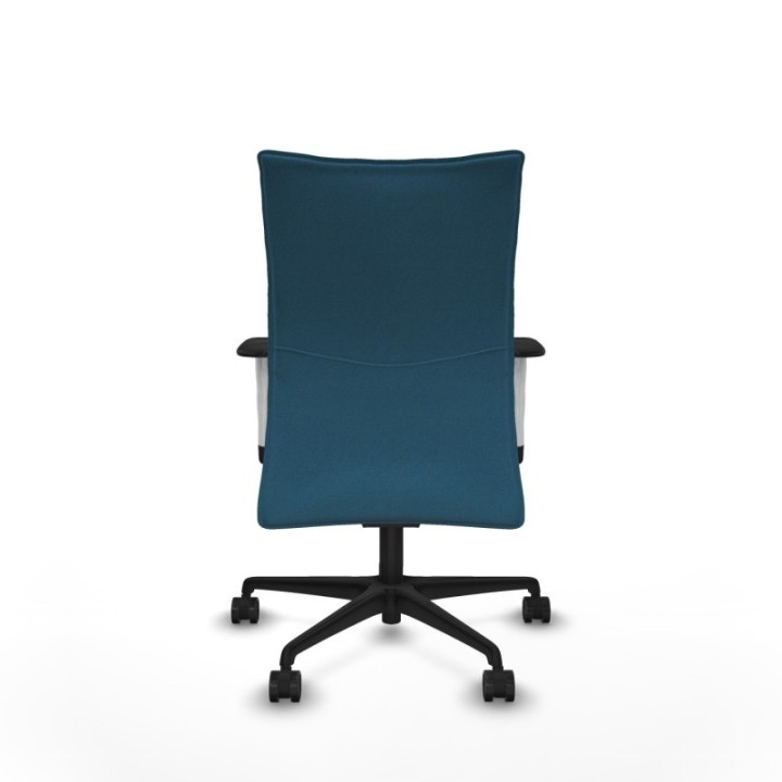 Albacete confidente sincro bali verde petroleo brazos 1D blancos base nailon ruedas 65 mm nailon