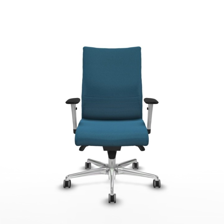 Albacete confidente sincro bali verde petroleo brazos 1D blancos base aluminio ruedas 65mm engomadas