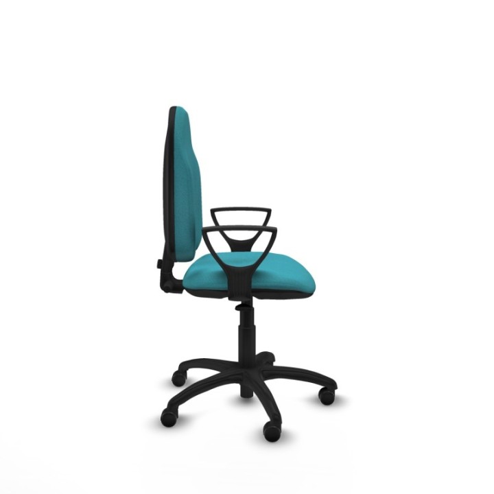 Algarra CP bali turquesa brazos fijos base poliamida ruedas autofrenantes 50mm