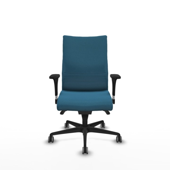 Albacete confidente sincro bali verde petroleo brazos 1D base nailon ruedas 65mm engomadas