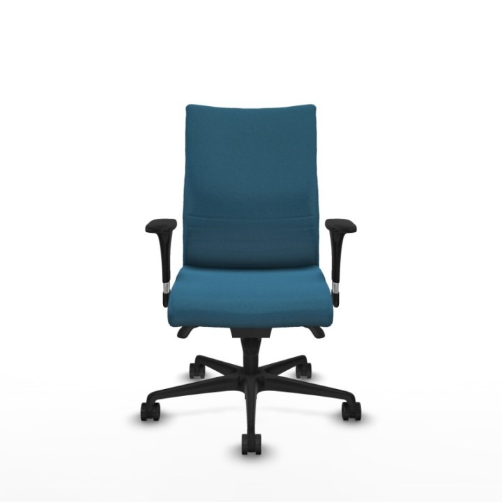 Albacete confidente sincro bali verde petroleo brazos 1D base nailon ruedas 65 mm nailon