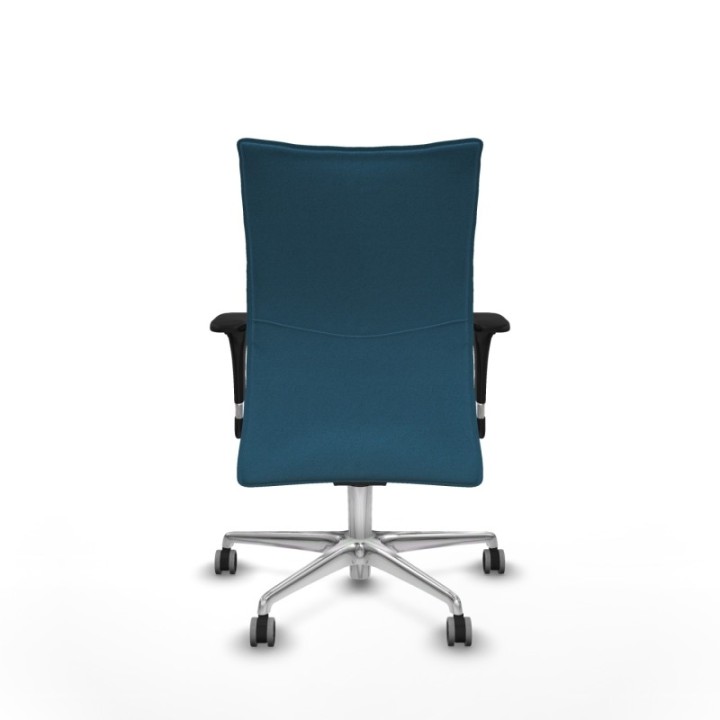 Albacete confidente sincro bali verde petroleo brazos 1D base aluminio ruedas 65mm engomadas