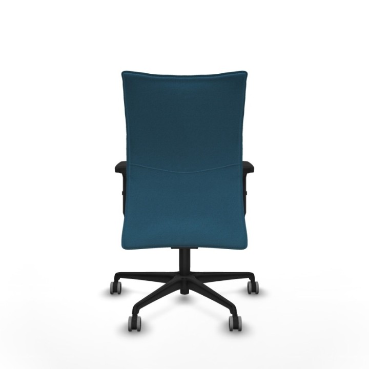 Albacete confidente sincro bali verde petroleo brazos 2D base nailon ruedas 65mm engomadas