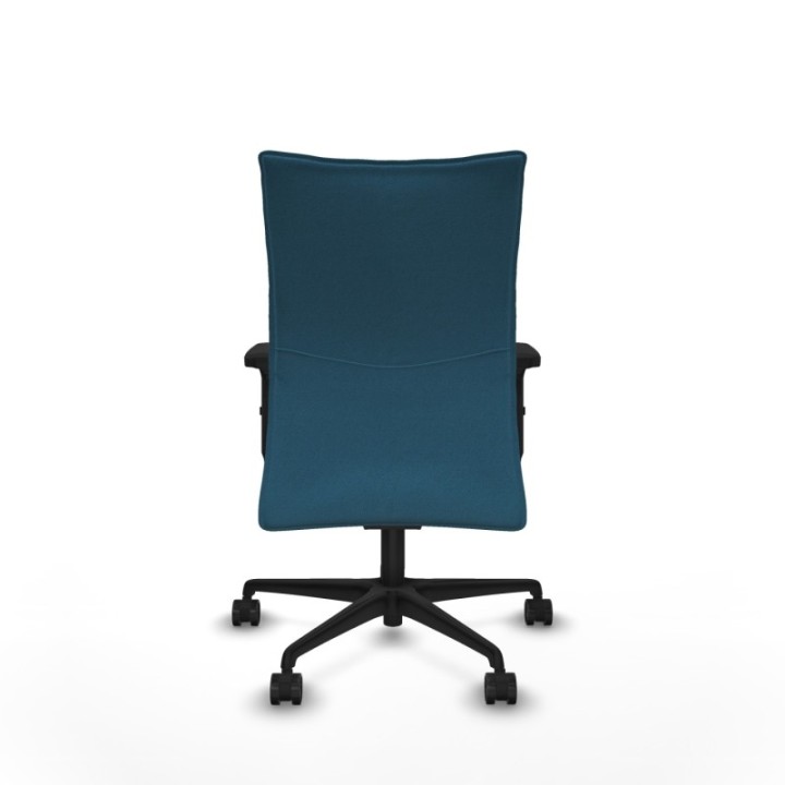 Albacete confidente sincro bali verde petroleo brazos 2D base nailon ruedas 65 mm nailon