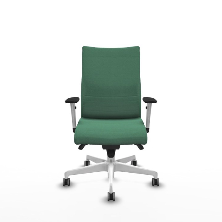 Albacete confidente sincro bali verde esmeralda brazos 1D blancos base blanca ruedas 65mm engomadas