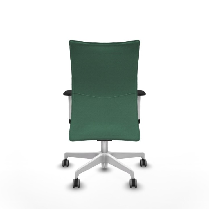 Albacete confidente sincro bali verde esmeralda brazos 1D blancos base blanca ruedas 65mm engomadas