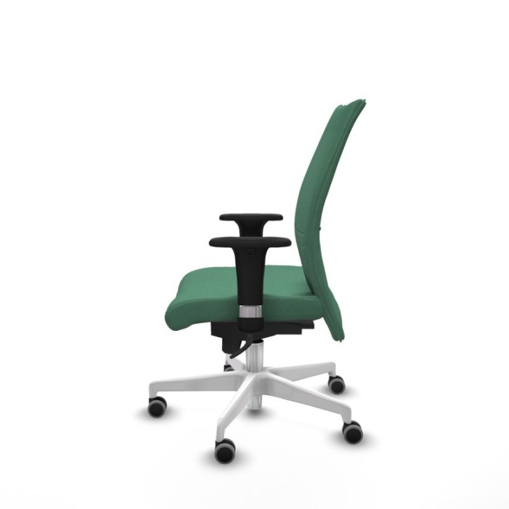 Albacete confidente sincro bali verde esmeralda brazos 1D base blanca ruedas 65mm engomadas