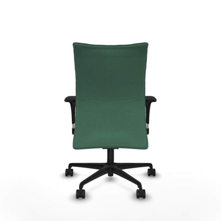 Albacete confidente sincro bali verde esmeralda brazos 1D base nailon ruedas 65 mm nailon