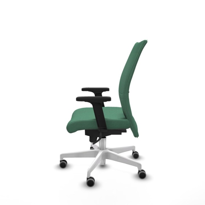 Albacete confidente sincro bali verde esmeralda brazos 2D base blanca ruedas 65mm engomadas