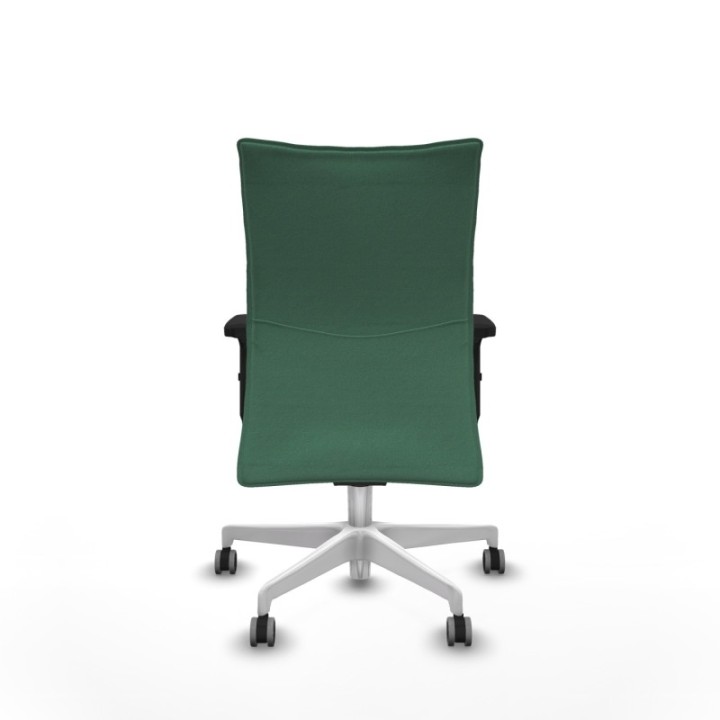 Albacete confidente sincro bali verde esmeralda brazos 2D base blanca ruedas 65mm engomadas