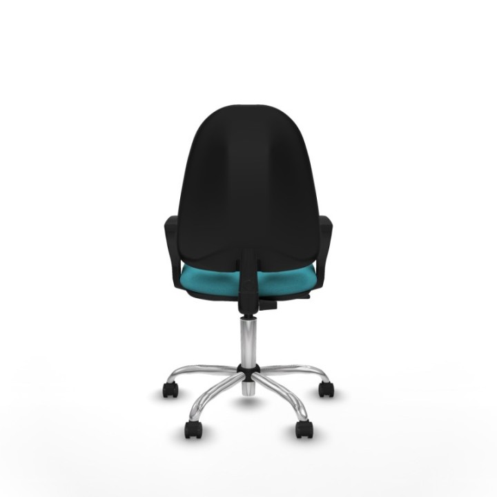 Algarra CP bali turquesa brazos fijos base cromada ruedas autofrenantes 50mm